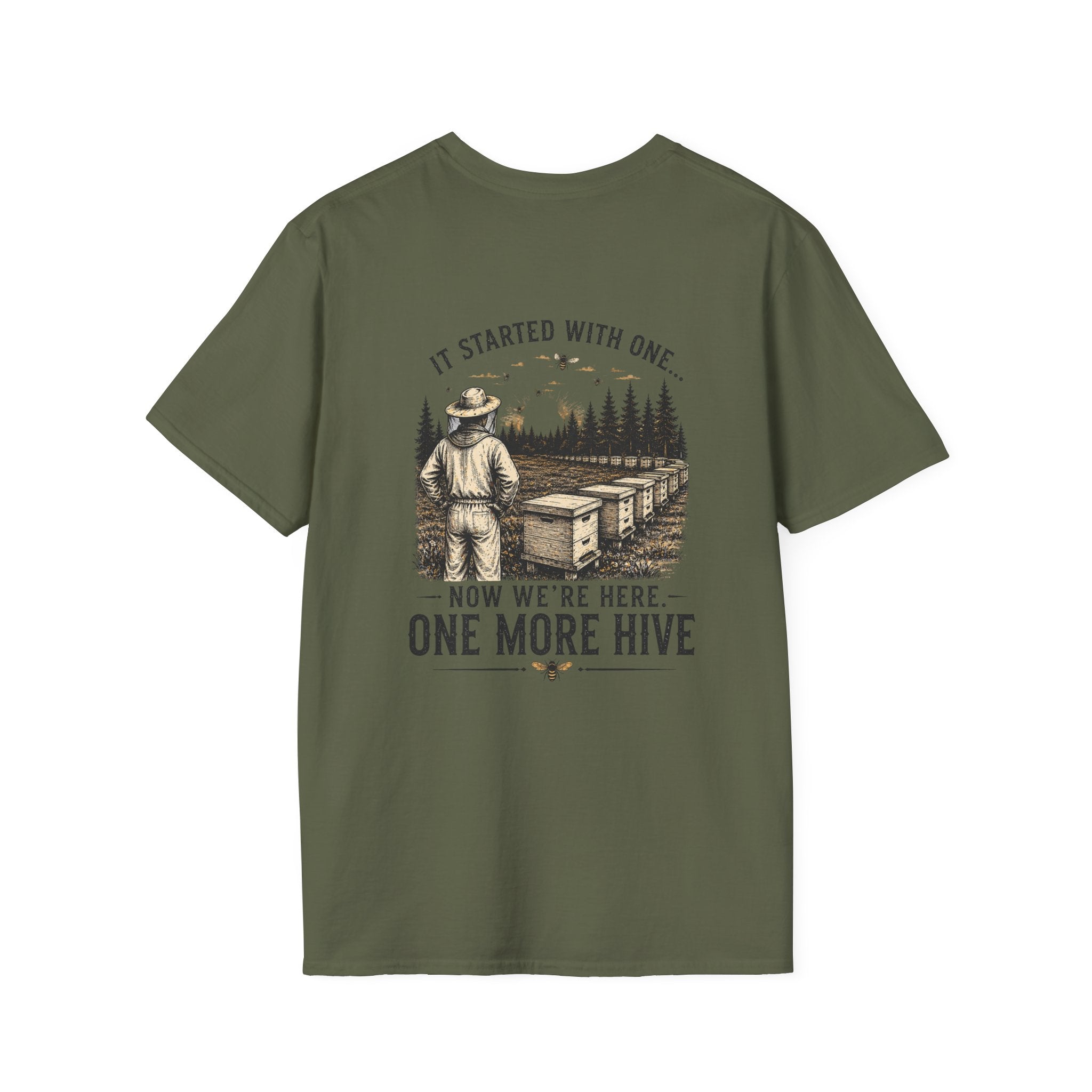 One More Hive Shirt | Beekeeper T-Shirt | Rustic Beekeeping Apparel
