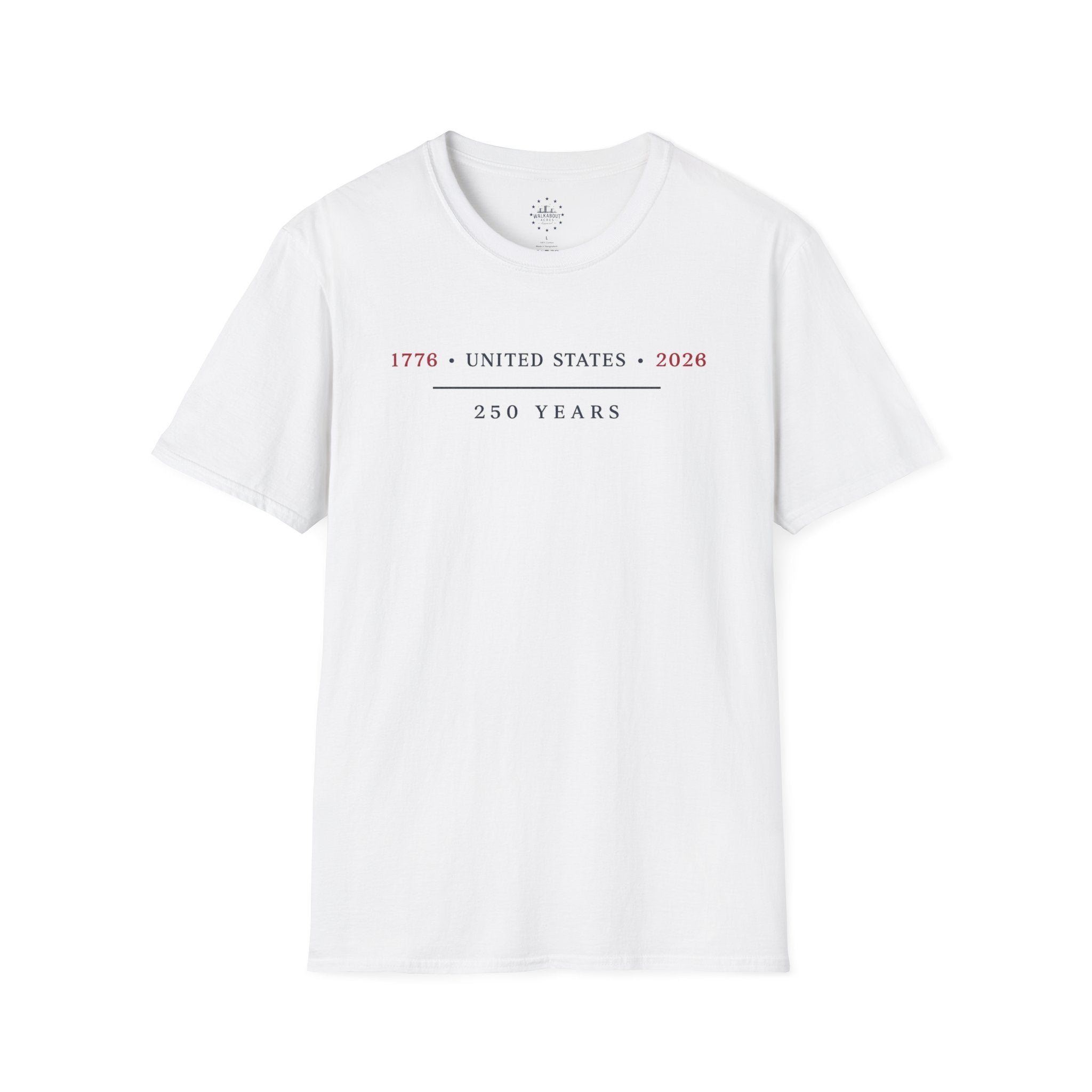1776 United States 2026 Shirt | America 250 Years Tee | Minimalist Patriotic T-Shirt | USA Semiquincentennial Heritage Shirt