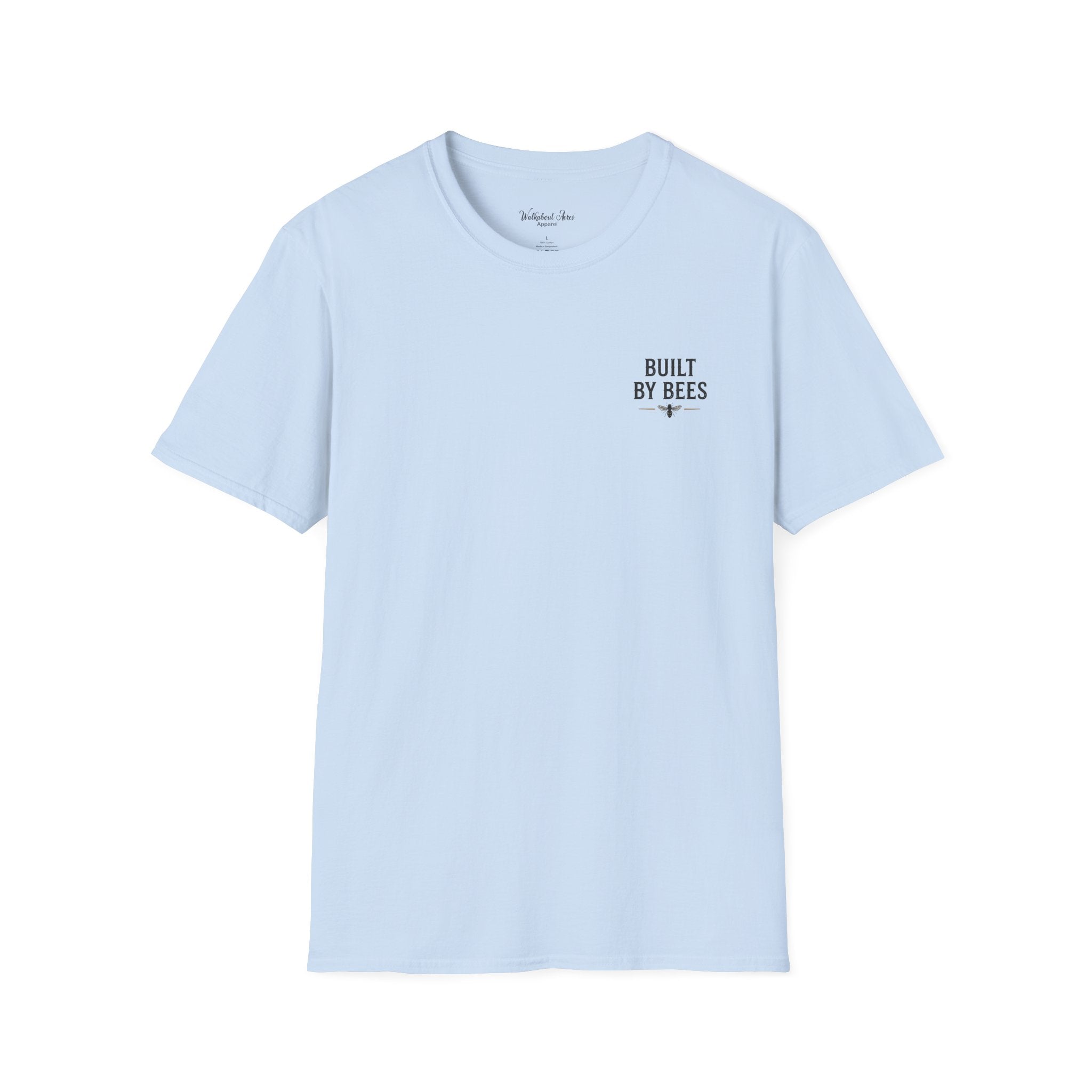 Built by Bees Beekeeper T-Shirt | Rustic Beekeeping Shirt | Bee Keeper Tee