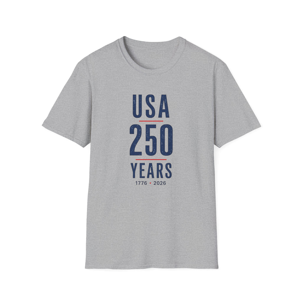 USA 250 Years Shirt | America 1776-2026 Patriotic Tee | Minimalist Semiquincentennial T-Shirt | American Heritage Apparel