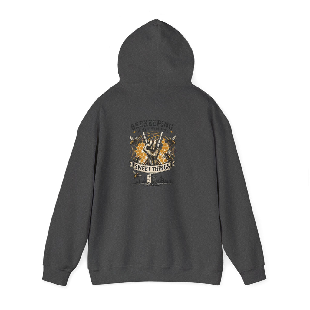 Beekeeping Is My Kind of Buzz Crewneck Sweatshirt | Rustic Beekeeper Pullover | Honey Farm Apparel