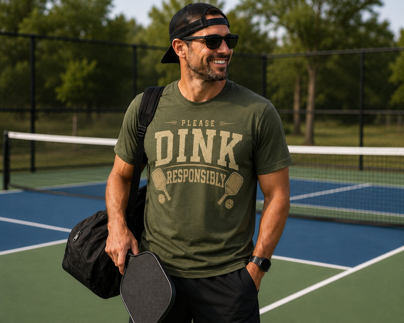Dink Responsibly Shirt – Funny Pickleball T-Shirt, Pickleball Gift for Men & Women