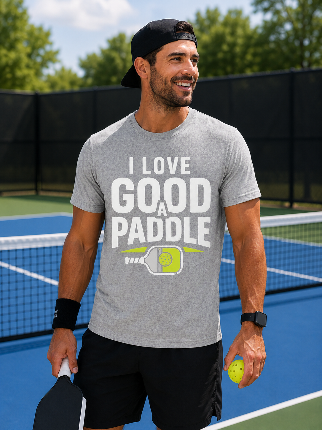 I Love a Good Paddle Shirt – Funny Pickleball Graphic Tee for Men & Women