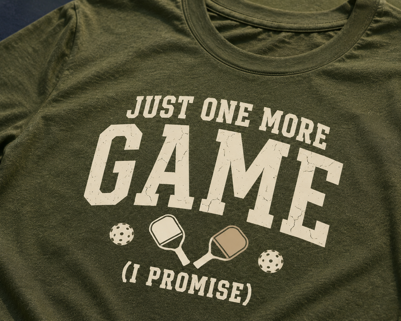 Just One More Game Shirt – Funny Pickleball T-Shirt, Pickleball Gift for Men & Women