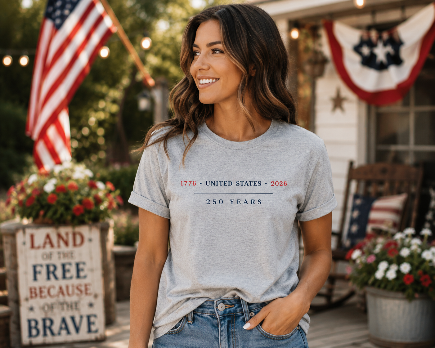 1776 United States 2026 Shirt | America 250 Years Tee | Minimalist Patriotic T-Shirt | USA Semiquincentennial Heritage Shirt