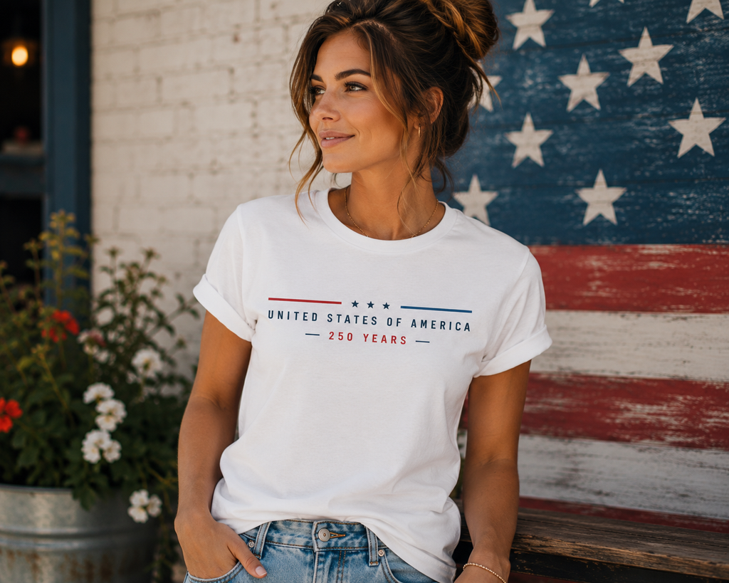 United States of America 250 Years Shirt | Patriotic America 250th Anniversary Tee | Semiquincentennial 1776–2026 Fourth of July T-Shirt