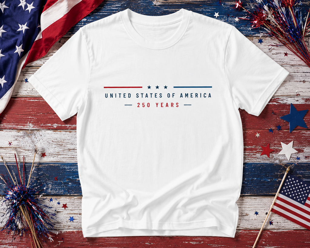 United States of America 250 Years Shirt | Patriotic America 250th Anniversary Tee | Semiquincentennial 1776–2026 Fourth of July T-Shirt